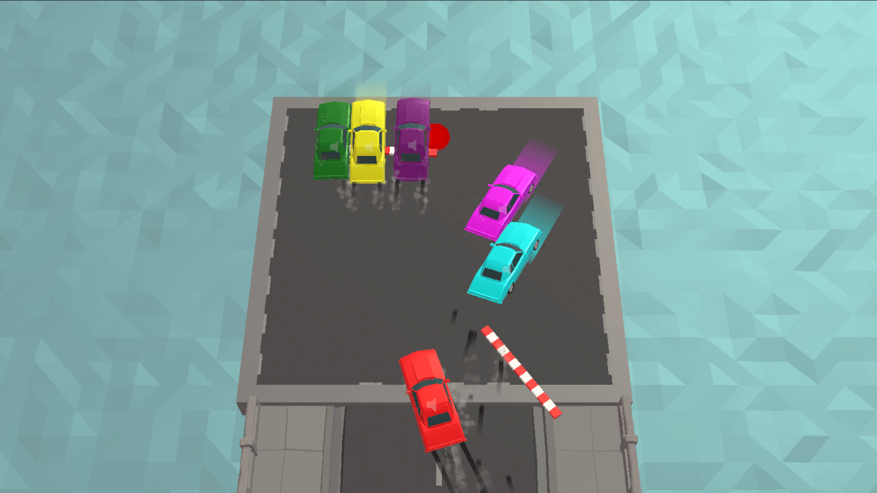 Party Cars: Ferry Race – Rase zur Fähre, ohne in den Ozean zu überschießen. Wirf Rivalen vom Kurs für den Sieg.. Rennen, Partyspiel, Chaos, Multiplayer – 2-8 Spieler.