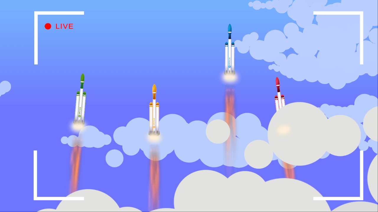 Space Race: Full Sequence – Галактычная ракетная бітва, падсілкоўваемая эга. Паскарайцеся, біце і адпраўляйце супернікаў круціцца ў нябыт — пазбягайце выхлапнога полымя!